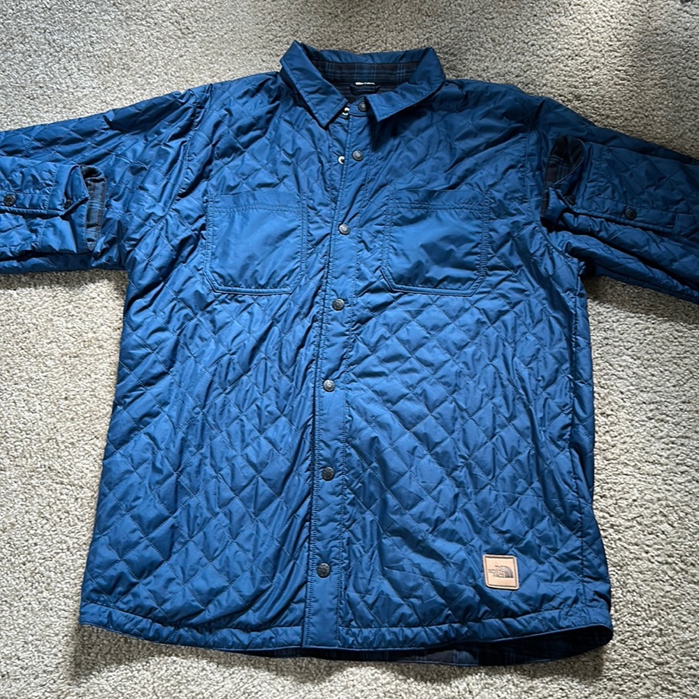 The North Face. Flannel Jacket. Blue. Men’s Large.